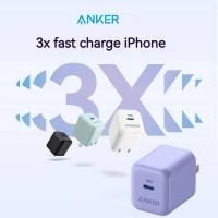 Anker 312อะแดปเตอร์20wPD ชาร์จเร็วที่ชาร์จที่ชาร์จพับเก็บได้เหมาะสำหรับ iPhone 3C A2678หัวชาร์จเร็วที่ผ่านการรับรอง