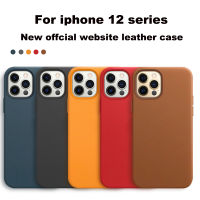 Luxury Magnetic Genuine Leather With Animation Case For iPhone 12 Pro Max Magsaf* Magnet Charging Phone Case For iPhone 12 Mini