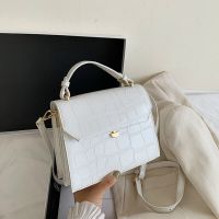 ZZOOI Stone Patent White Crossbody Bags For Women 2021 Small Handbag Small Bag PU Leather Hand Bag Ladies Designer Evening Bags