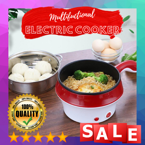 BEST QUALITY! 1.5L Electric Multi Cooker Frying Pan Grill Pot Mini Rice Cooker Lazada PH