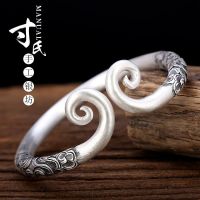 ✻  S999 fine hoops bracelet for men and women a Chinese great valentines day gifts sovereign treasure