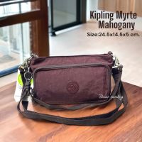 KIPLING SHOP ของแท้เบลเยี่ยม กระเป๋าถือสะพาย Kiplign MYRTE Mahogany