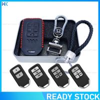 【Ready Stock】100 Genuine Leather Key Cover For Honda City HRV BRV JAZZ CRV ACCORD CIVIC-BOX