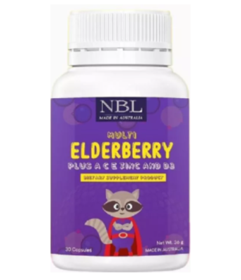 NBL Elderberry Plus Zinc ซิงค์ ต้านหวัด ลดภูมิแพ้ ไอจาม คัดจมูก เสริมสร้างภูมิคุ้มกัน