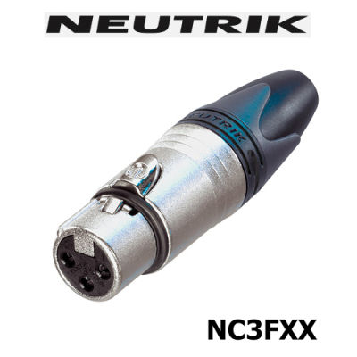 ของแท้ Neutrik NC3FXX ตัวเมีย 3 pole female cable connector with Nickel housing and silver contacts / ร้าน All Cable