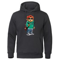 Wearing A Guitar Is Fashionable To Wear A Teddy Bear Mens Hoody Hip Hop Clothes Loose Casual Sweatshirt Fashion Street Hoodie Size XS-4XL