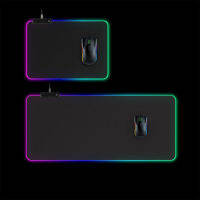 Luminous USB LED Mouse Pad ฐานยางกันลื่นและพื้นผิวกันน้ำคีย์บอร์ดคอมพิวเตอร์ LED นุ่มพิเศษและแผ่นรองเม้าส์