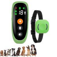 Training Collar Dog Electric Anti Bark Device Rechargeable Remote Control Pet With Vibration Sound Function Barksilence For Dogs