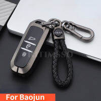 โลหะผสม TPU รถกุญแจรีโมทที่ครอบคลุมกรณีผู้ถือเชลล์สำหรับ Baojun 510 730 360 560 RS-5 530 630สำหรับ Wuling Hongguang S อุปกรณ์รถยนต์