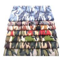 Camouflage Poplin Cotton Cloth Printed Quilt Canvas Fabrics For Bags Sewing Apparel Accessories Dress Needlework Per Meter Yards Exercise Bands