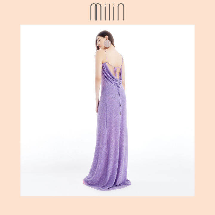 milin-glitter-front-drape-with-open-back-spaghetti-straps-dress-เดรสยาวสายสปาเกตตี้จับจีบเว้าหลังผ้ากลิตเตอร์ตกแต่งชิ้นผ้าจับจีบด้านหลัง-41-tipsy-martini-maxi-dress