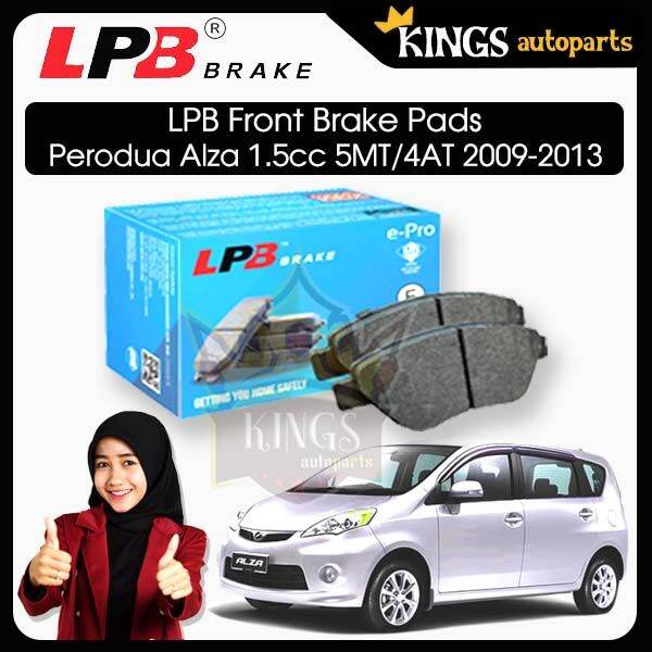 LPB FRONT BRAKE PAD KERETA PERODUA ALZA 1.5L 5MT/4AT & FACELIFT