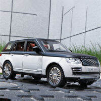 A1:24 Range Rover กีฬา SUV ล้อแม็กรถยนต์รุ่น D Iecast และของเล่นยานพาหนะออฟโรดโลหะรถรุ่นจำลองเสียงและแสงเด็ก GiftM