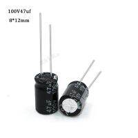 10PCS 100V47uF 8x12mm 47UF 100V 8x12 mm Aluminum Electrolytic Capacitor DIP