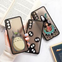 Spirited Away Totoro Matte Clear Case For Samsung S23 5G Case Galaxy S20 FE S21 S22 Ultra S10 S9 Plus Cover Howls Moving Castle Phone Cases