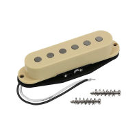 FLEOR Vintage Alnico 5กีตาร์ Pickup ST ครีมขดลวดเดี่ยวเสาแบน NeckMiddleBridge Pickup สำหรับตัวเลือก