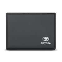 กระเป๋าใส่บัตรยี่ห้อรถ TOYOTA HONDA ใส่บัตรเครดิต Modern Classic Credit Card Holder สีดำ