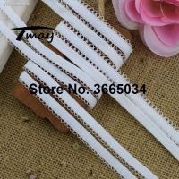 ✢△♂ 1651 1652 White Lopps Elastic Bands Lace 8 Yards/Lot Stretch Elastic Lace Fabric Trim Trimming DIY Sewing Supplies Woman Pants