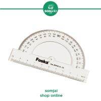 Foska - ฟอสก้า Protractor เรขาคณิต ไม้บรรทัดขนาดครึ่งวงกลม รุ่น BP9010-10