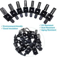 20Pcs Adjustable Cabel Ties Mounts, Wire Fix Holder,Cable Organizer, Self-Adhesive Cable Straps, Cord Clamp Wire Management