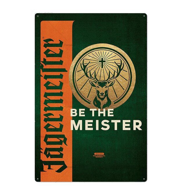 ป้ายไวน์เบียร์แผ่นตกแต่งบ้านโลหะสไตล์ยุโรปย้อนยุคป้ายติดผนังดีบุกตกแต่งสำหรับผับบาร์ของตกแต่งบ้านทันสมัยโล่