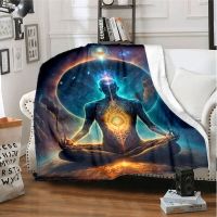 XZX180305  3D printed meditation - flower of life pattern fashion flannel blanket, living room,bedroom,sofa insulation blanket, bed blanket