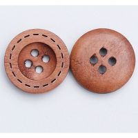 100pcs 4 Hole Wooden Button for Sewing Scrapbooking Clothing Crafts Gift Jacket Blazer Sweaters Handwork Accessories 12.5-18mm