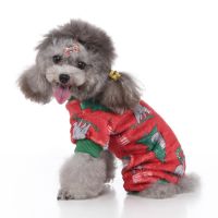 [COD] Cross-border pet clothes four-legged fleece snowflake cake dog autumn