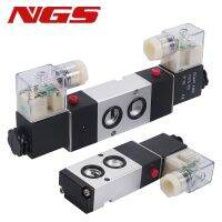 Pneumatic Electric Solenoid Valve 4M210/310/410 08 4M220/320/420 10/15 5 Way 5/2 Plate Valve 4M220 08 4M410 15 4M210 08L