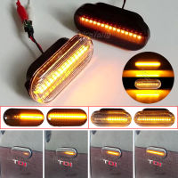 2023Wholesale2Pcs สำหรับที่นั่ง Ibiza 6L Cordoba Toledo Leon 1M Octavia ด้านข้าง MARKER Light แบบไดนามิกไฟเลี้ยว LED กระพริบ blinkerhotsales