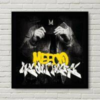 Meeco-เราออกจากที่นี่อัลบั้มเพลงครอบคลุมภาพวาดตกแต่งบ้านโปสเตอร์ผ้าใบพิมพ์ลาย (ไร้กรอบ)