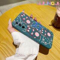 Jjlingji เคสสำหรับ Realme Q3โปร X7สูงสุดเคสแฟชั่นโชคดีกระต่ายเคสมือถือบางเคสขอบสี่เหลี่ยมด้านข้างลายซิลิโคนเคสนิ่มเคสป้องกันการกระแทก