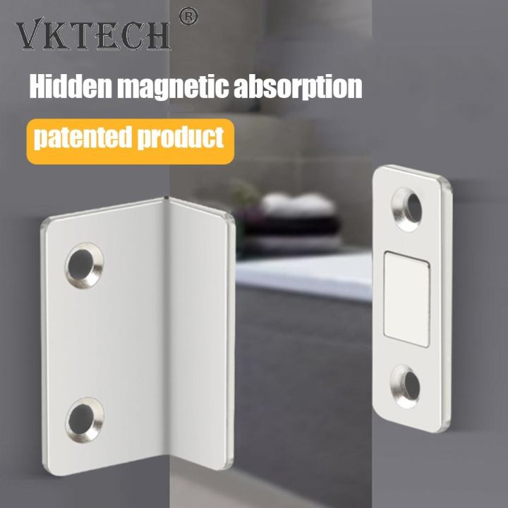 hot-thin-punch-l-shaped-anti-collision-door-stopper-invisible-magnetic-closet-sliding-device