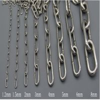 1 Meter 304 stainless steel Ordinary Long link Chain Pet traction Dog Chain Hardware