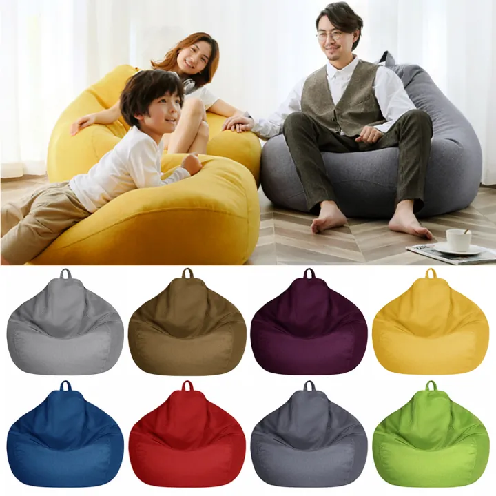 Yesmile Classic Bean Bag Chair Sofa Cover, Lazy Lounger Bean Bag Storage  Chair Cover For Adults And Kids Without Filling | Lazada Singapore