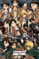 ☃ﺴ Attack on Titan Art ฟิล์มพิมพ์ผ้าไหมโปสเตอร์ Home Wall Decor 24x36inch