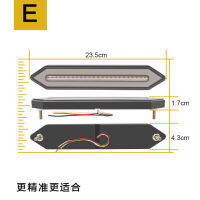 100LED น้ำไหลสองสีนำแสงรถพ่วงบรรทุกสินค้าหนักเบรกไฟท้ายพวงมาลัย น้ำสีเหลือง