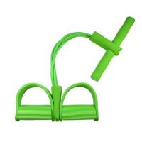 24 Tubes Sit-up Resistance Band with Foot Pedal Multifunction Tension Pull Rope Body Fitness Tool Yoga Fitness Equipment