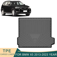 สำหรับ BMW X5 F15 2013-2023รถ Cargo Liner ทุกสภาพอากาศ TPE Non-Slip Trunk Mats กันน้ำ Boot ถาดพรมอุปกรณ์ตกแต่งภายใน