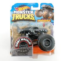 Hot Wheels Car MONSTER TRUCKS MEGA WREX Big Foot Connect And Crash Car Collector Edition Metal Diecast Model Cars Toys