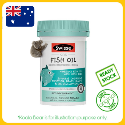 Australia Swisse Kids Fish Oil For Kids Development (60 Orange Flavored