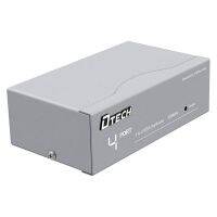 DTECH Powered 4 Port VGA Splitter Box Video Distribution Duplicator for 1 PC to Multiple Monitors Projector