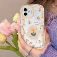 เคส iPhone 7สำหรับ iPhone 14 13 12 11 Pro Max iPhone XS XR Max 8 6S Plus iPhone 14 Plus ขอบคลื่นตัวการ์ตูนเคสป้องกันโทรศัพท์ตก TPU ฝาหลัง