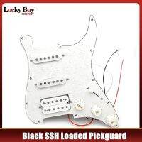 {:”》ชุดประกอบแผ่นขีดข่วนแบบมีสายโหลด SSH Pickguard กีตาร์ไฟฟ้าหลายสีและสีดำ