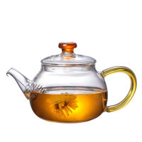 Wholesale small 250ml Heat Resistant Clear Borosilicate Glass Tea Pot Glass Teapot