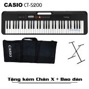 Đàn Organ Casio Casiotone CT-S200Kèm Adapter + Giá nhạc + Chân X + Bao đàn