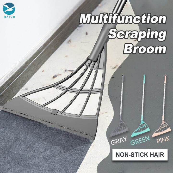 Sweeping Silicone Broom NonStick Hair Household Magic Broom Wiper Mop