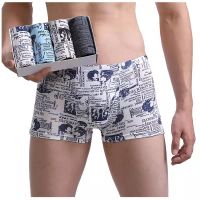 Mens Panties 4pcs/Lot Male Underpants Man Pack Shorts Boxers Underwear Fashion Sexy Mens Boxer Ultrathin Large Size L-4XL