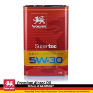 Nhớt tổng hợp 100% siêu cao cấp Ô tô Wolver SuperTec 5W30 4L SN CF