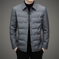 ■ MLSHP Down Mens Jackets Color Breasted Keep Warm Fashion Male Coats 4XL